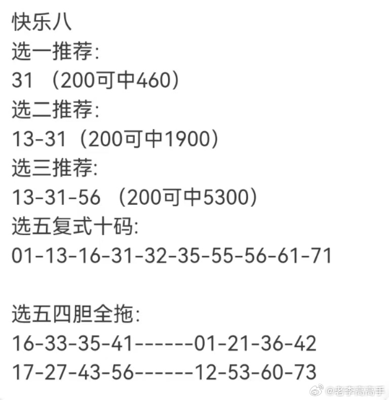 福彩3D先锋快报